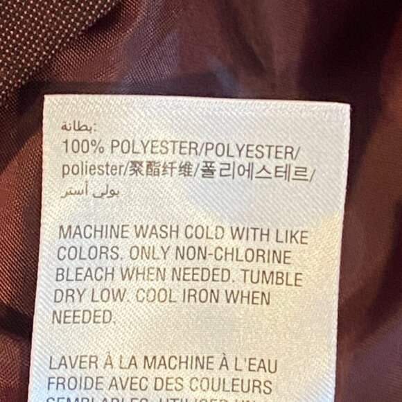 INC International Concepts Button-Down Waistcoat/Vest Sz S Burgundy 311L - Picture 9 of 9